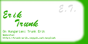 erik trunk business card